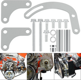 Compatible With 350 Small Block Chevy Long Water Pump SBC Power Steering Pump Bracket 350 V-Belt Slotted Adjustable LWP 305 327 383 5.0L 5.7L V8